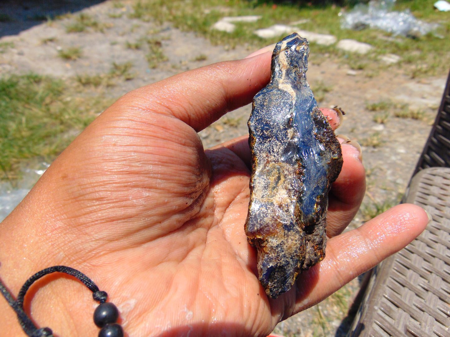 66 gram Rough Raw Indonesian Blue Amber for Healing RBAR81