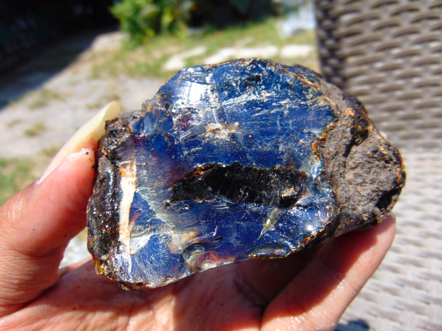 66 gram Rough Raw Indonesian Blue Amber for Healing RBAR81
