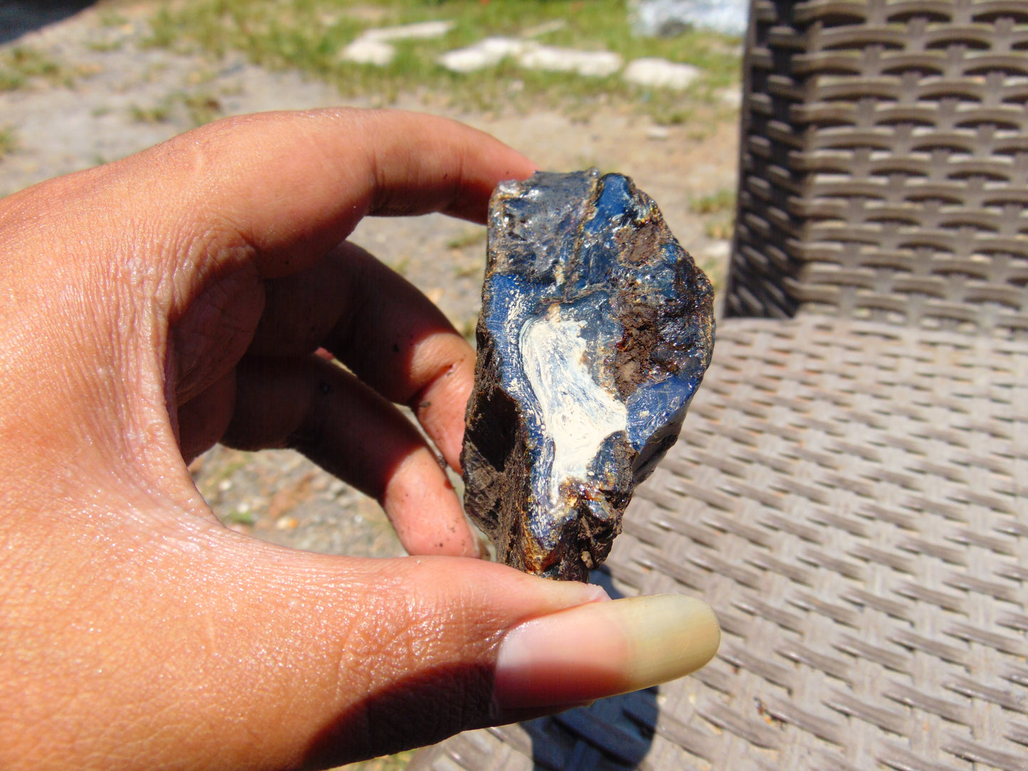 66 gram Rough Raw Indonesian Blue Amber for Healing RBAR81