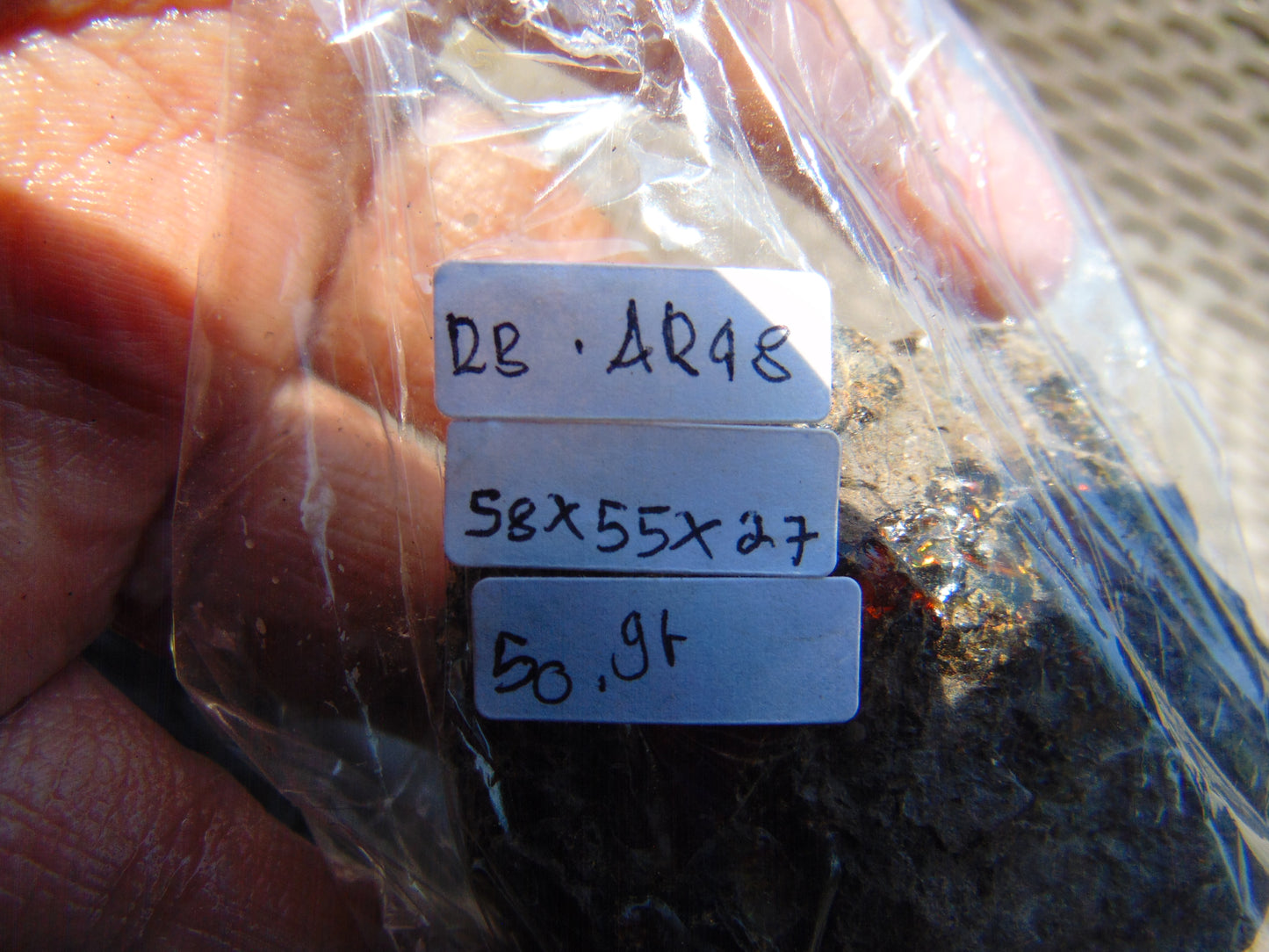 50 gram Rough Raw Indonesian Blue Amber for Healing RBAR48