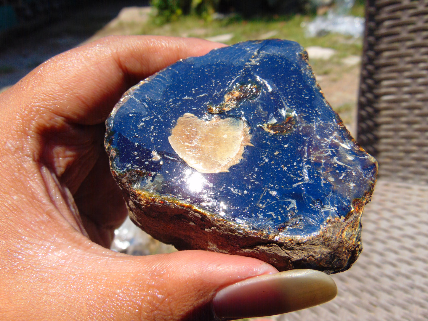 83 gram Rough Raw Indonesian Blue Amber for Healing RBAR19