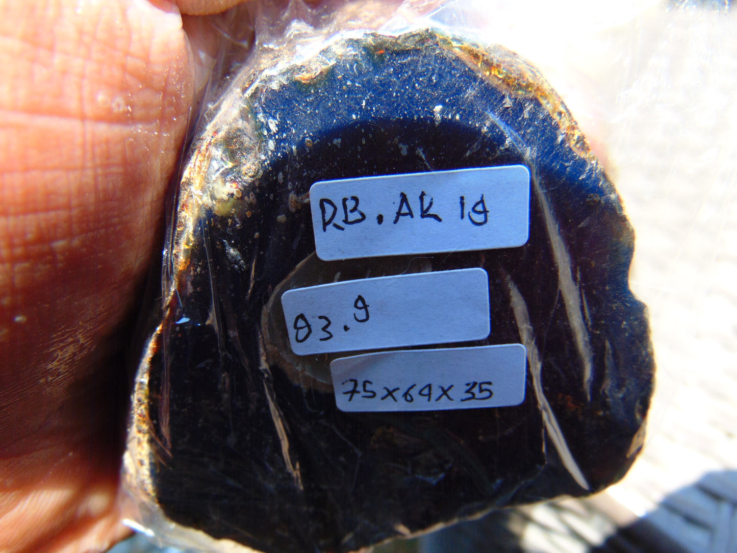 83 gram Rough Raw Indonesian Blue Amber for Healing RBAR19
