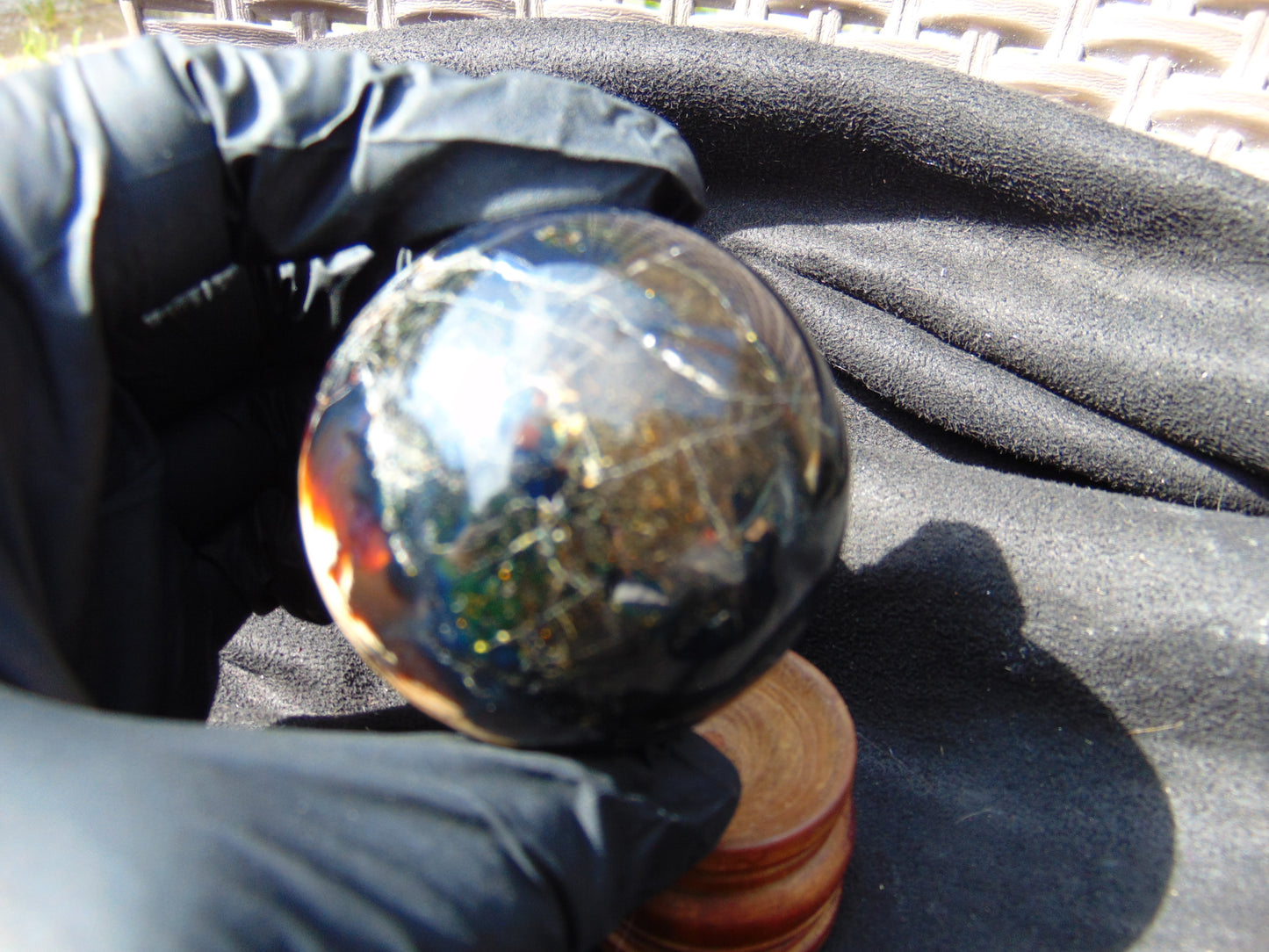 83 gr Shaped Ball Sphere Indonesian Amber for Healing AJ1067
