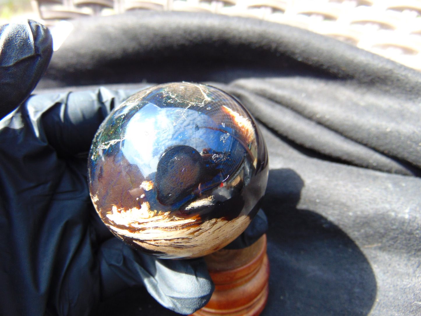 83 gr Shaped Ball Sphere Indonesian Amber for Healing AJ1067