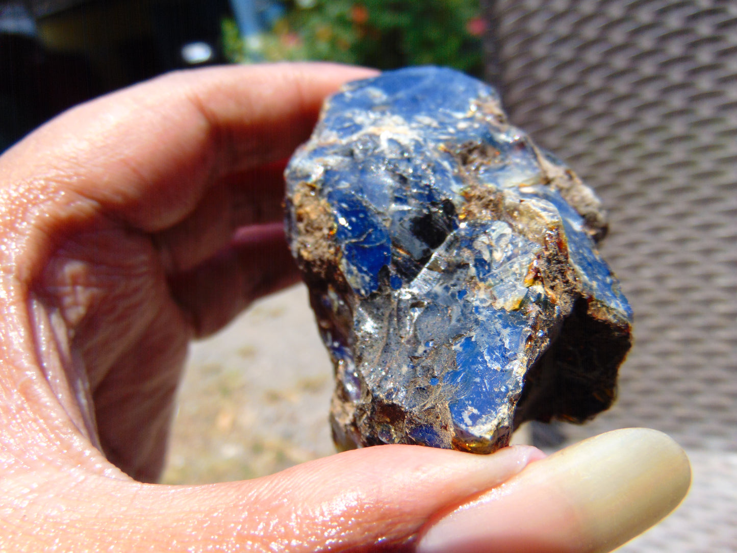 70 gram Rough Raw Indonesian Blue Amber for Healing RBAR22