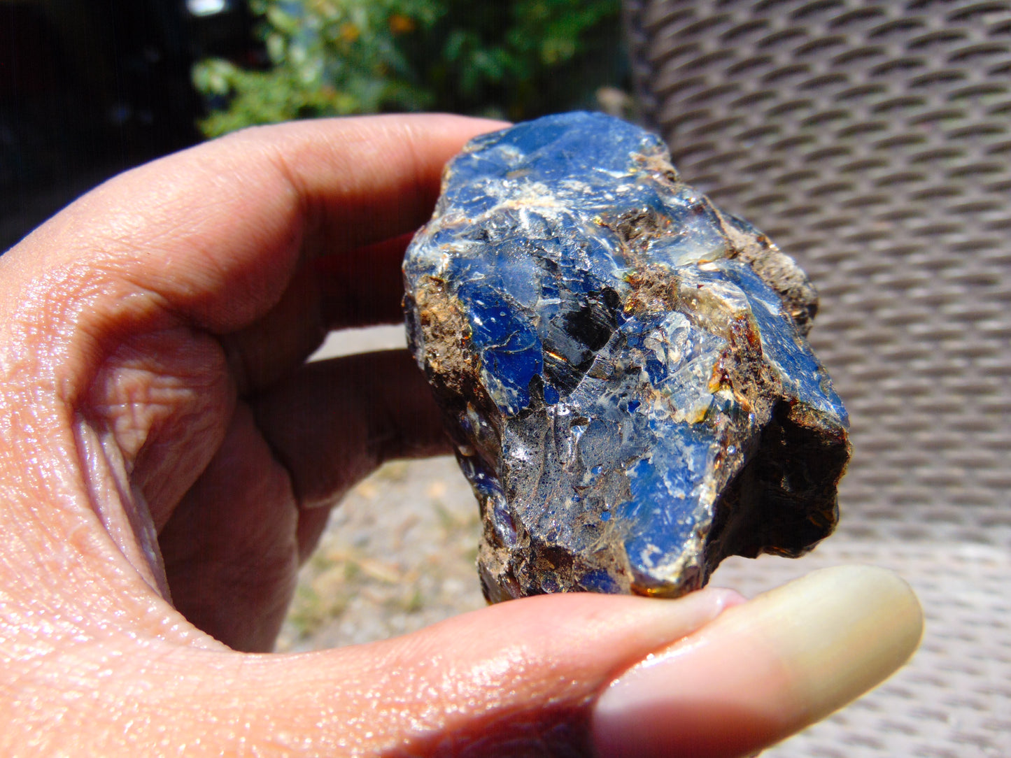 70 gram Rough Raw Indonesian Blue Amber for Healing RBAR22