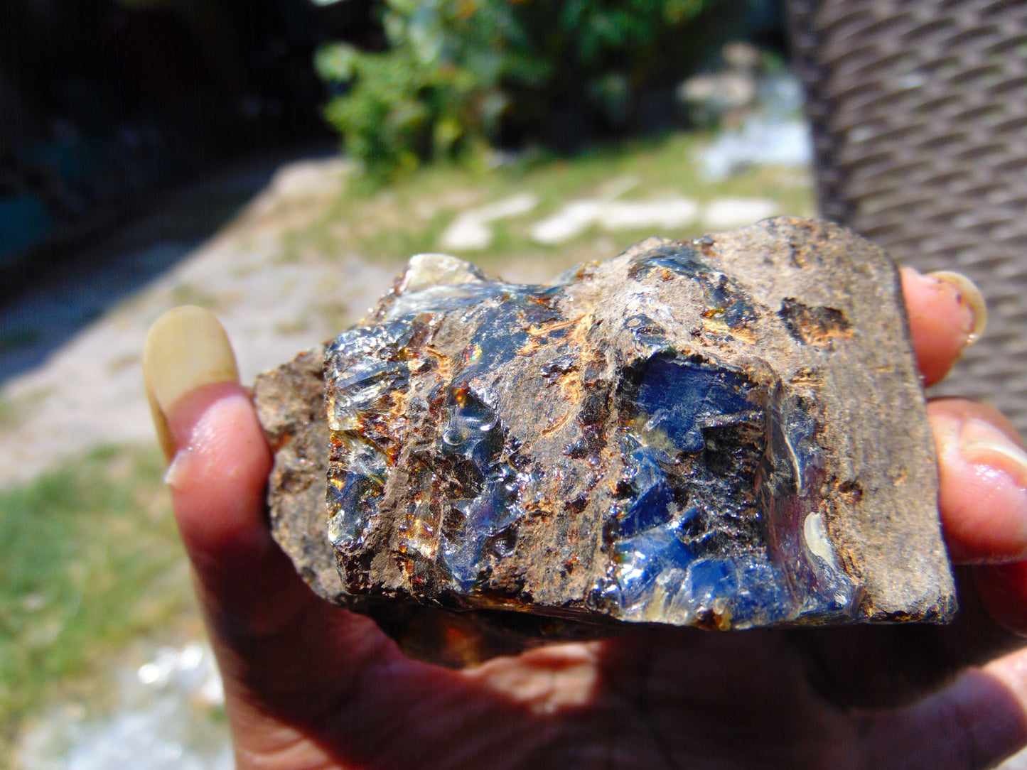 70 gram Rough Raw Indonesian Blue Amber for Healing RBAR22