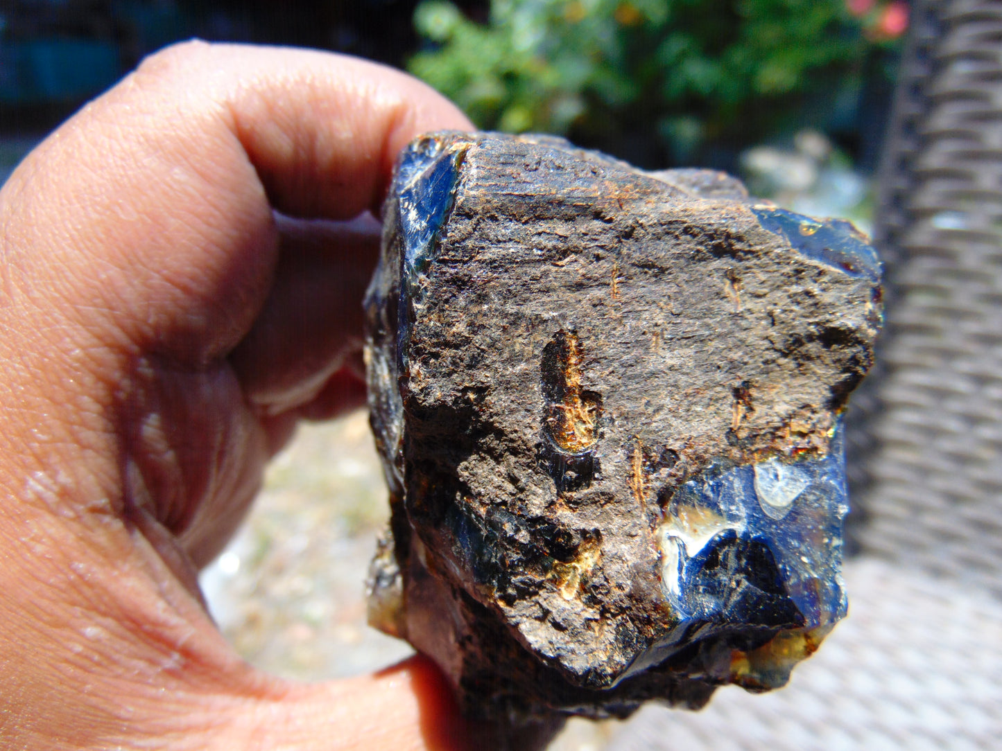 70 gram Rough Raw Indonesian Blue Amber for Healing RBAR22