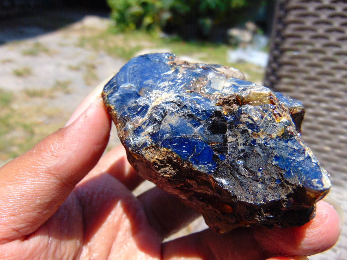 70 gram Rough Raw Indonesian Blue Amber for Healing RBAR22