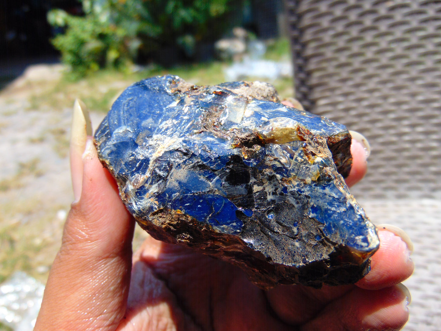 70 gram Rough Raw Indonesian Blue Amber for Healing RBAR22