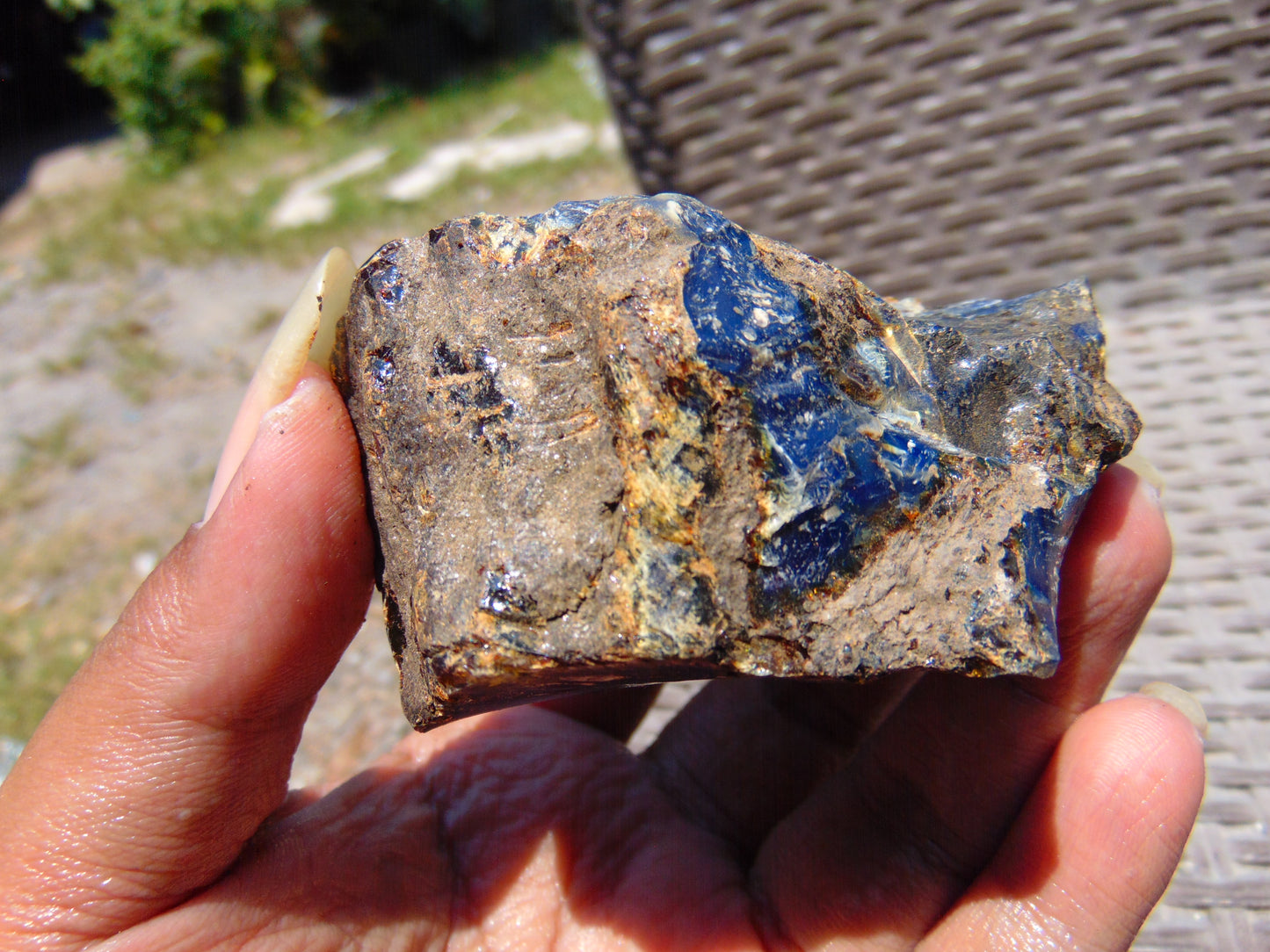 70 gram Rough Raw Indonesian Blue Amber for Healing RBAR22