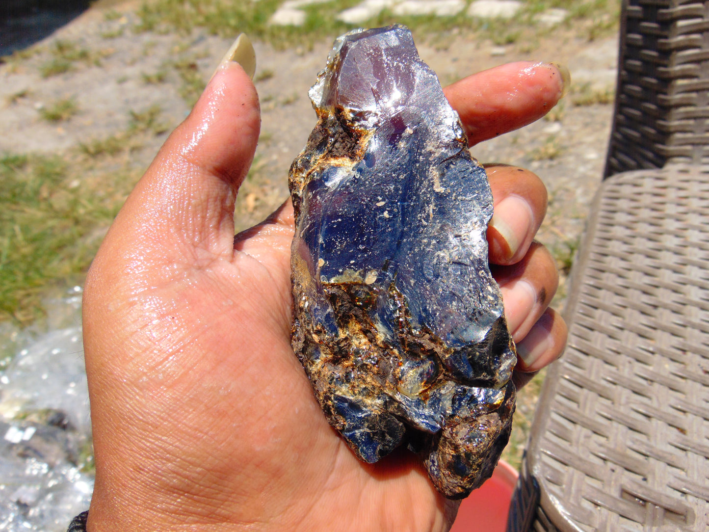 77 gram Rough Raw Indonesian Blue Amber for Healing RBAR82