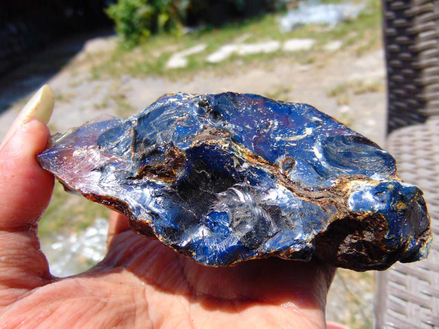 77 gram Rough Raw Indonesian Blue Amber for Healing RBAR82