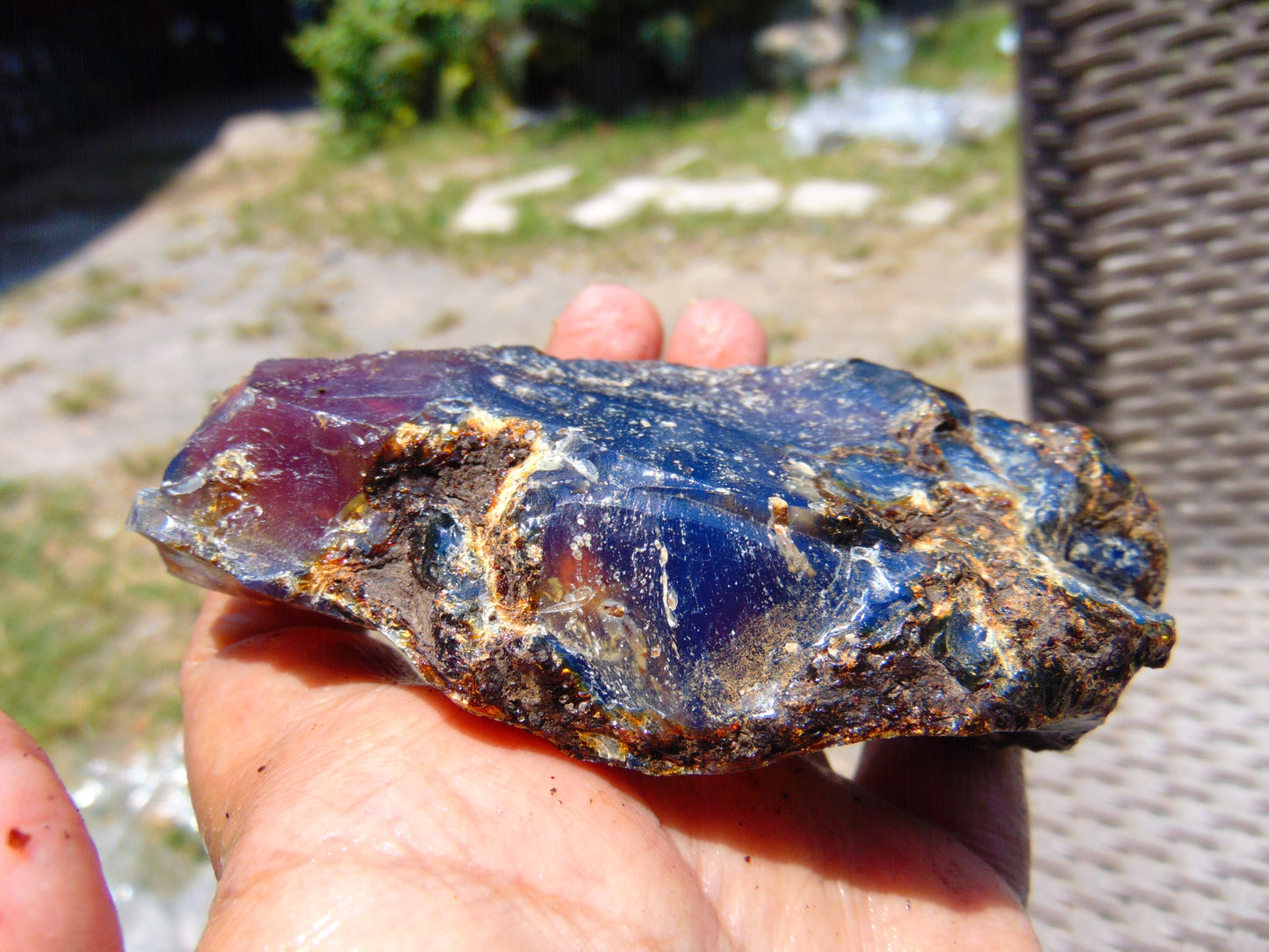 77 gram Rough Raw Indonesian Blue Amber for Healing RBAR82