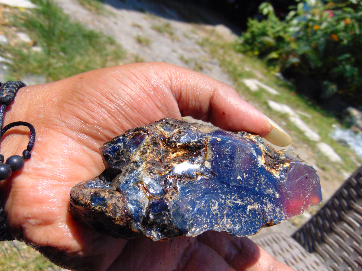77 gram Rough Raw Indonesian Blue Amber for Healing RBAR82
