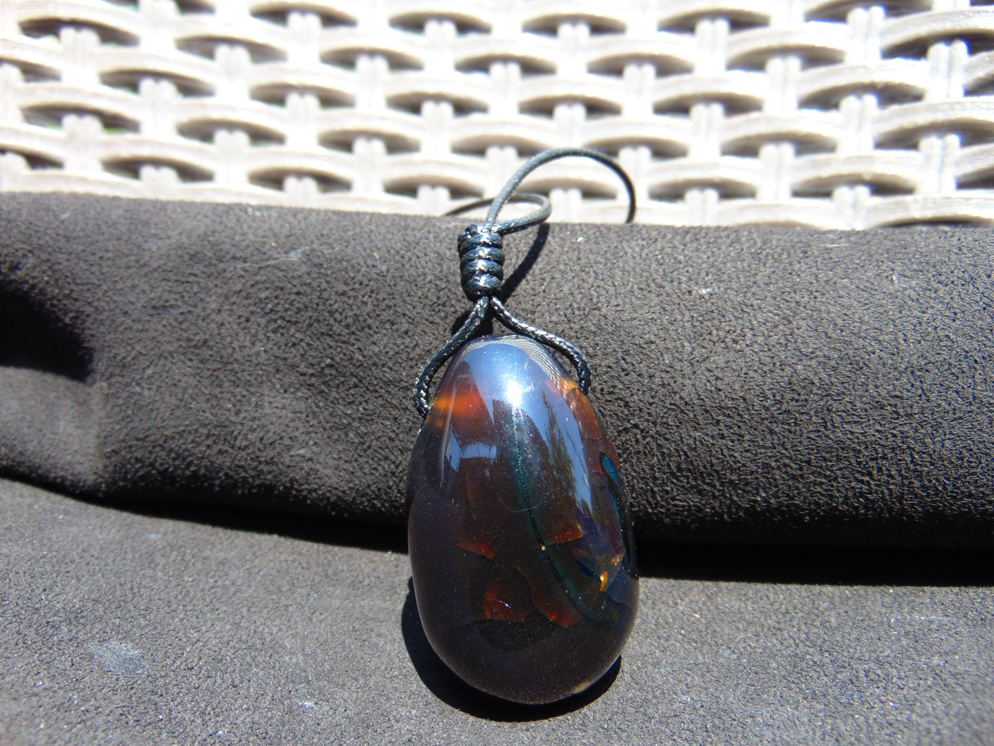 27 gr Teardrop Pendant Indonesian Amber for Healing 25A58