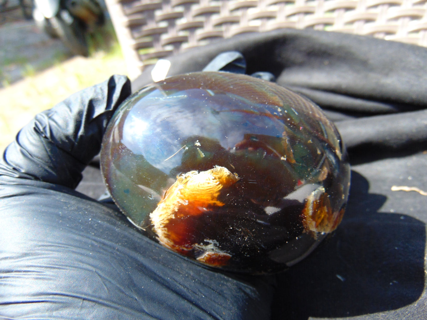 279 gr Shaped Egg 93x73 mm Indonesian Amber for Healing AJ1061
