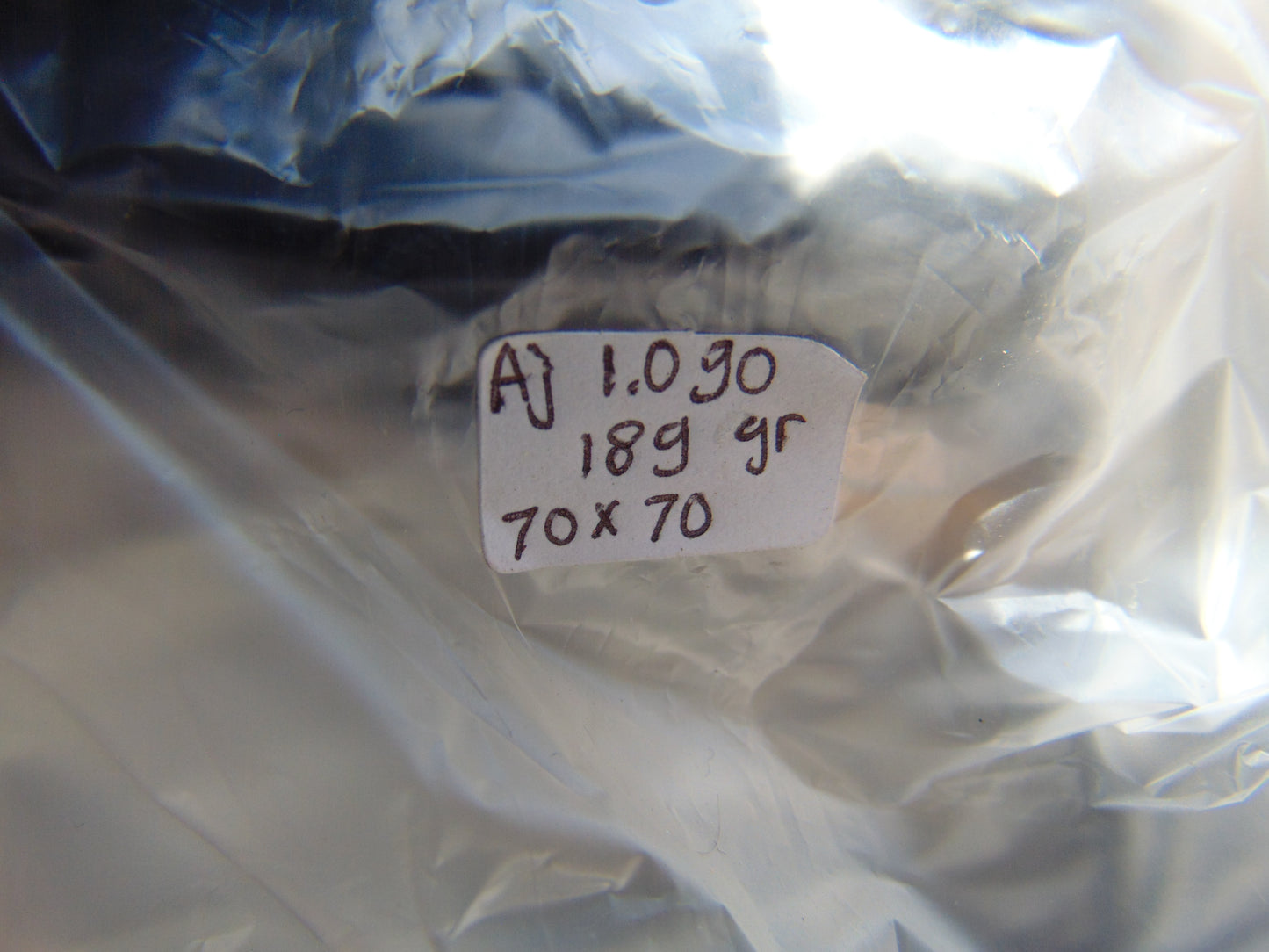 189 gr Sphere Ball 70 mm Indonesian Brown Blue Amber for Healing AJ1090