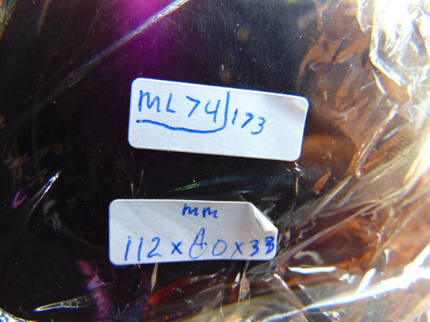 173 gram Full polished Indonesian Dark Blue Amber for Healing ML74