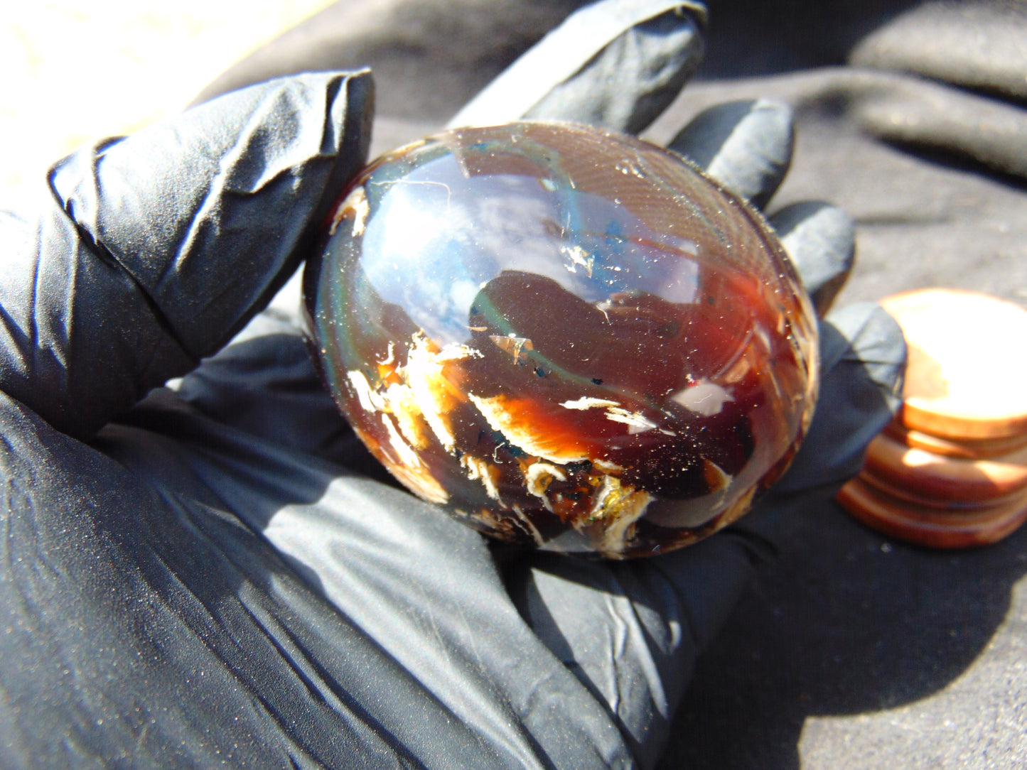88 gr Shaped Egg 62x50 mm Indonesian Amber for Healing AJ1079