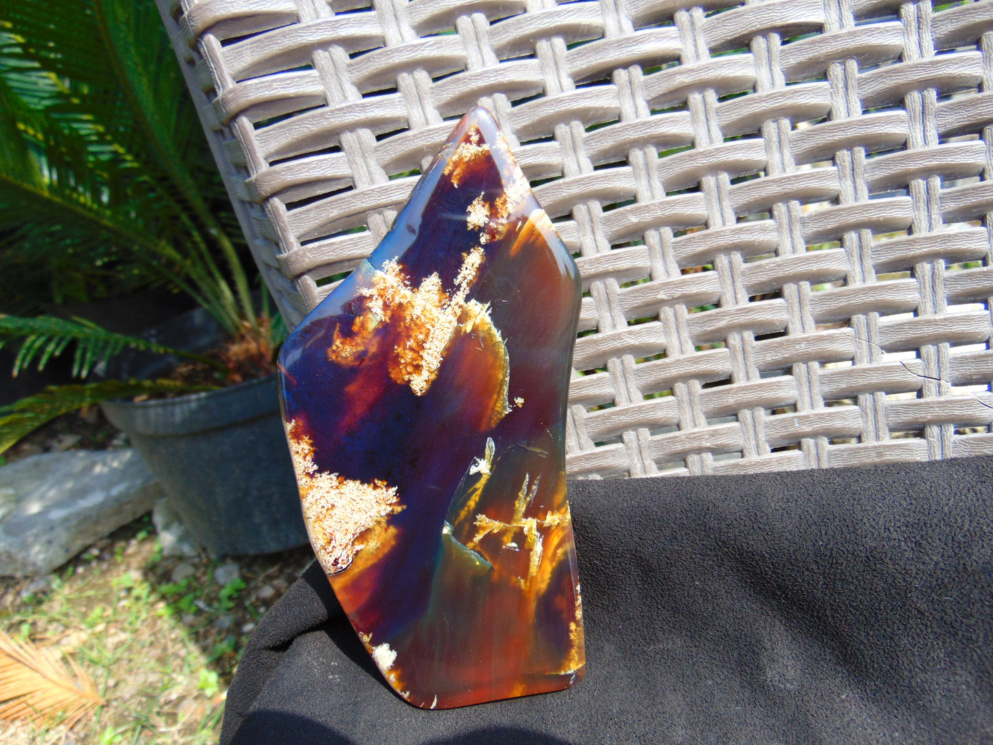110 gram Slab Indonesian Sumatra White Honey Yellow Amber for Healing 25Y130