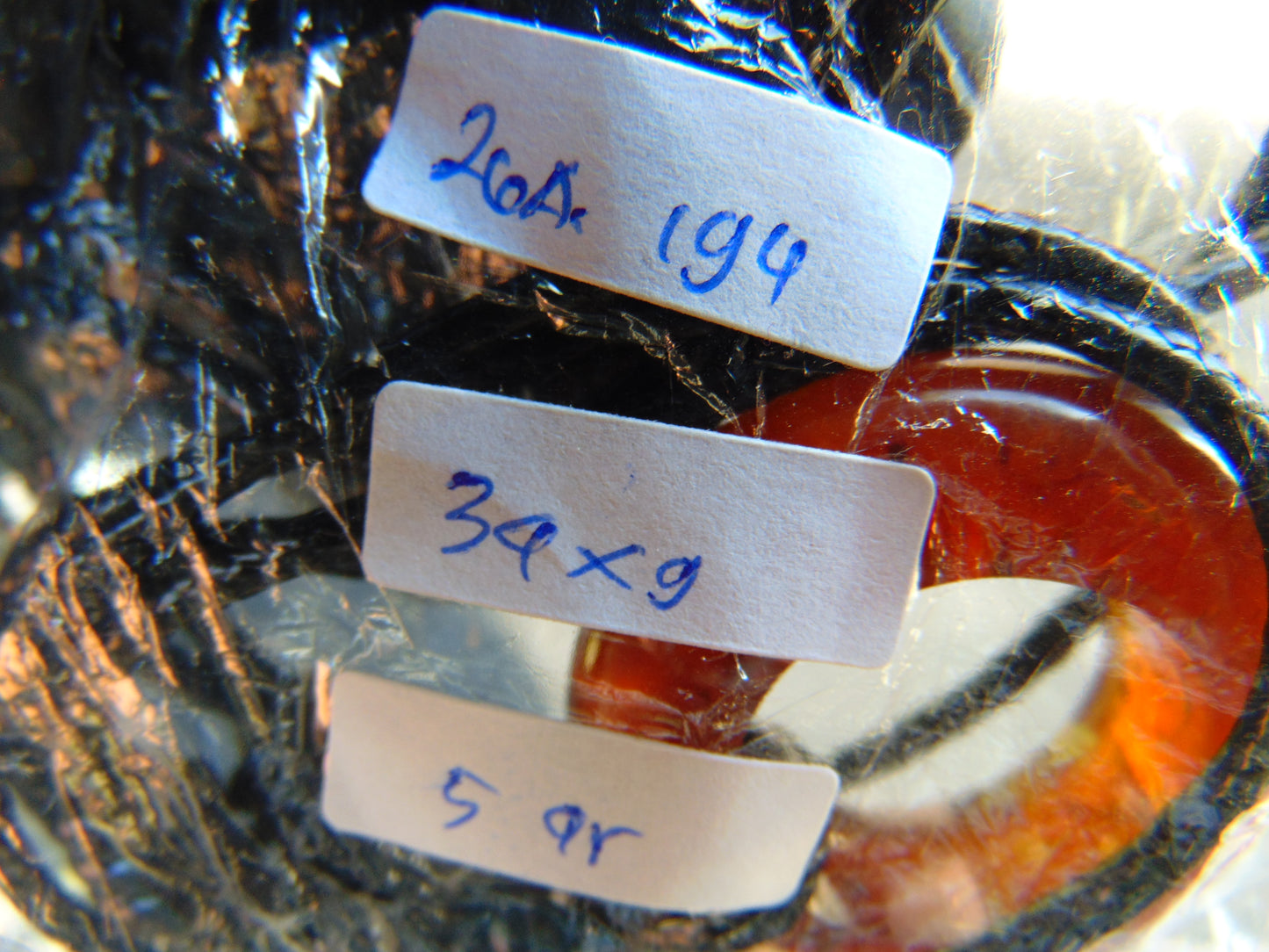 5 gr Donut Pendant Indonesian Crsytal Amber for Healing 26A194