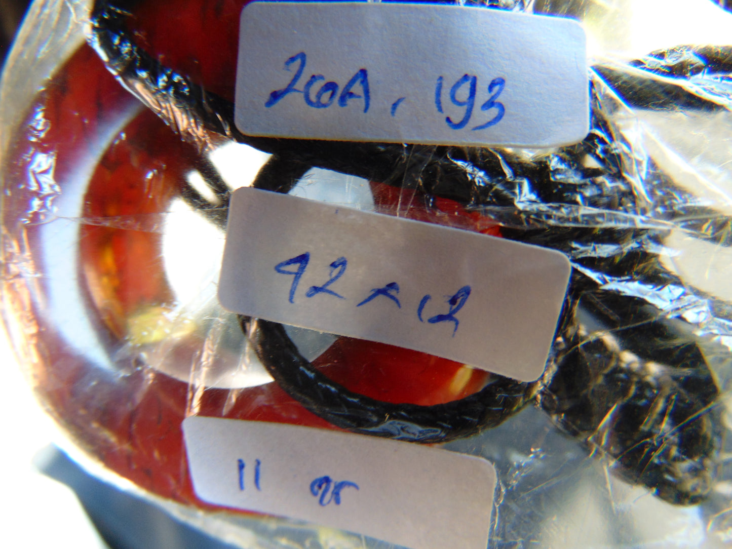 11 gr Donut Pendant Indonesian Crsytal Amber for Healing 26A193
