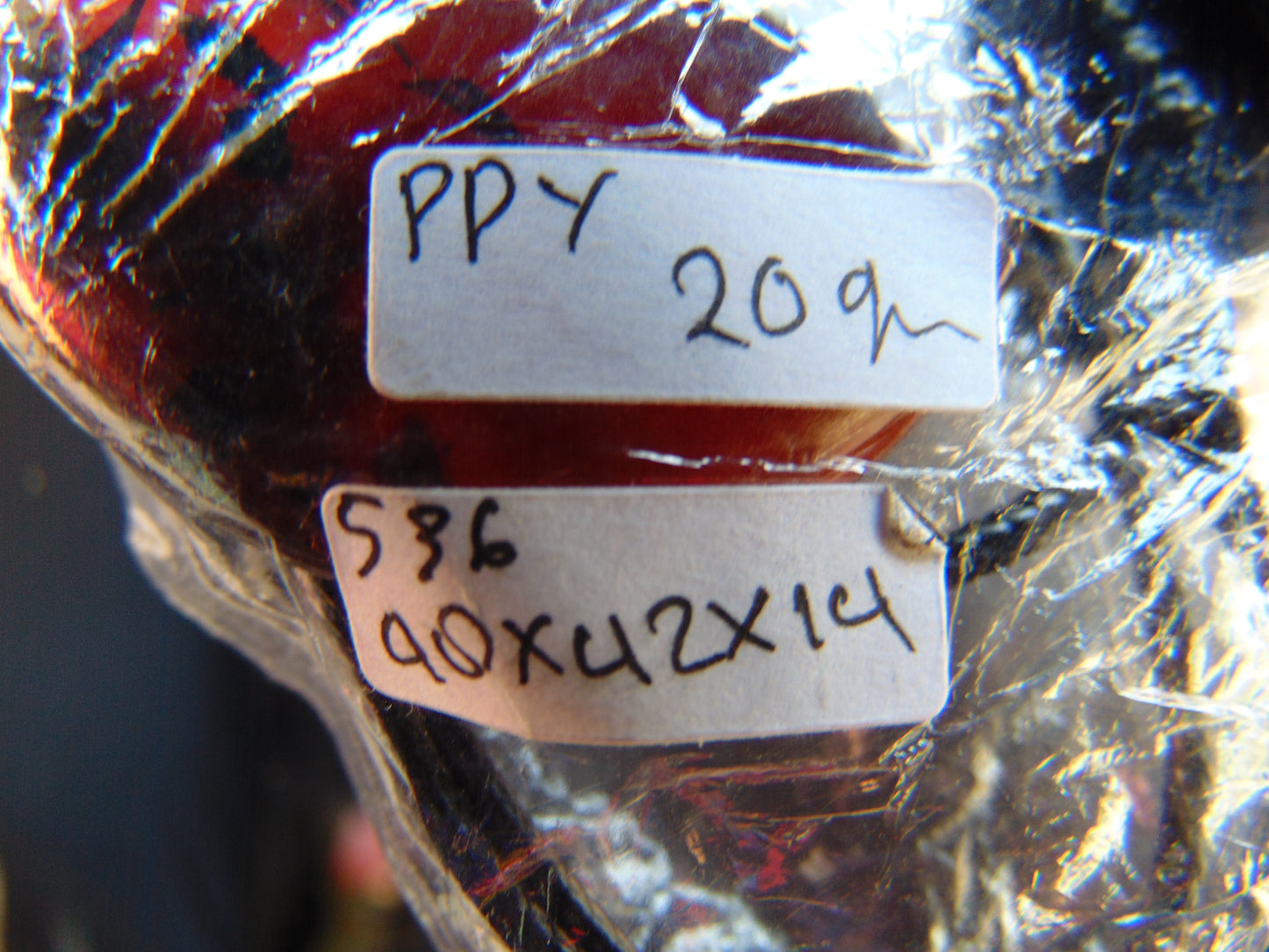 20 gr Pendant Indonesian Inclusion Cyratal Red Amber for Healing PDY536