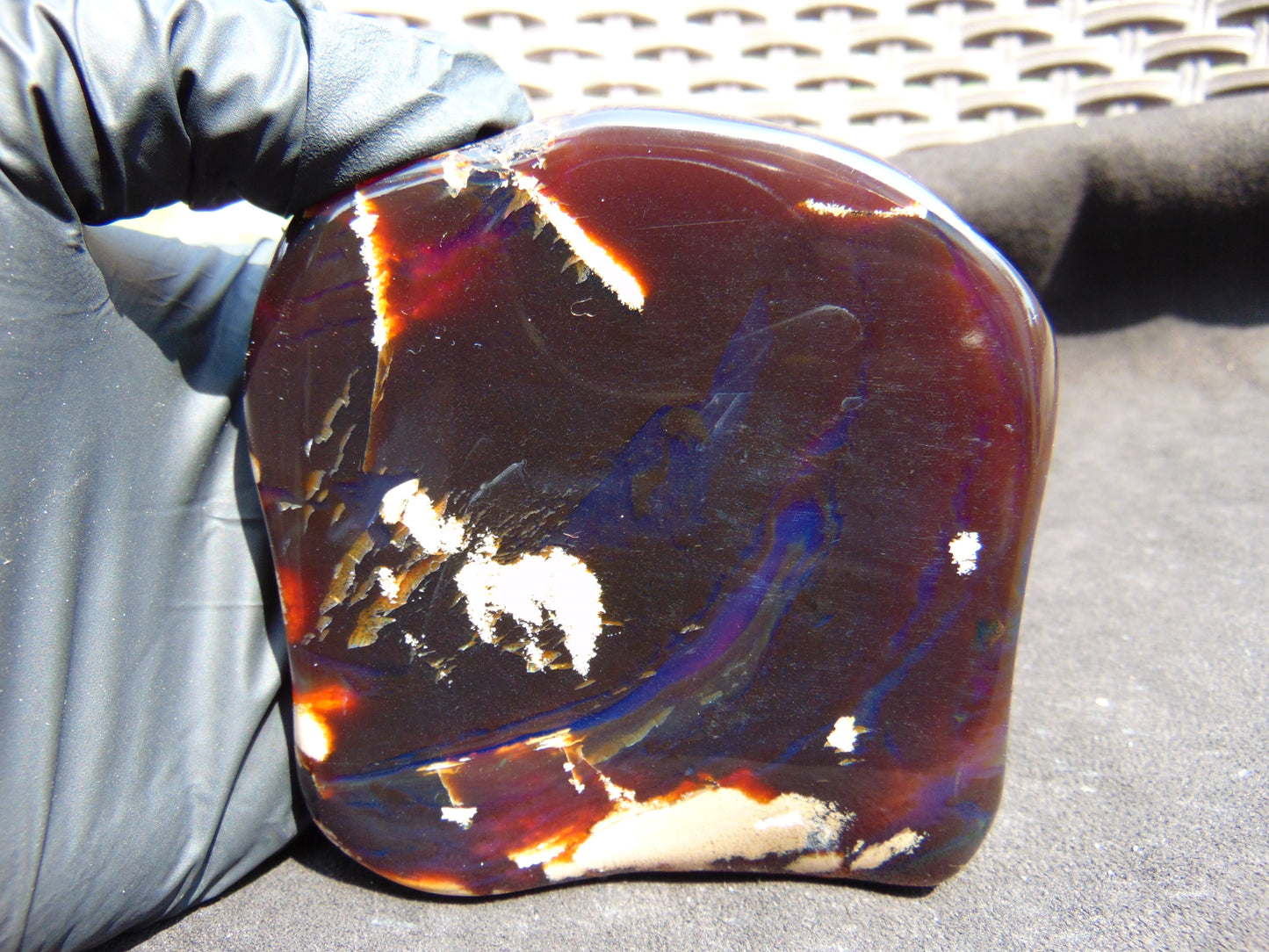 101 gram Slab polished Indonesian Sumatra Cherry Red Amber for Healing 25Y105