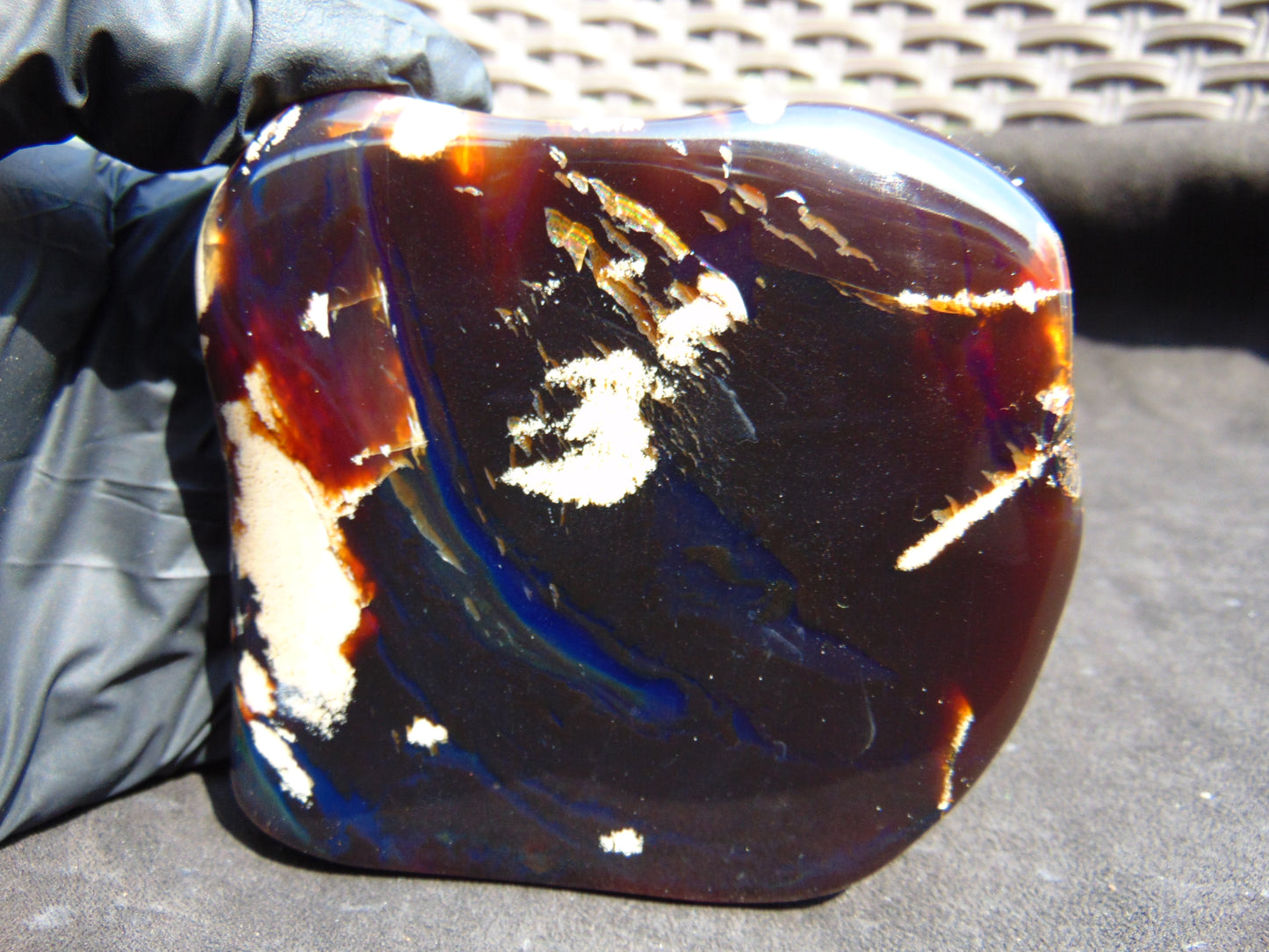 101 gram Slab polished Indonesian Sumatra Cherry Red Amber for Healing 25Y105