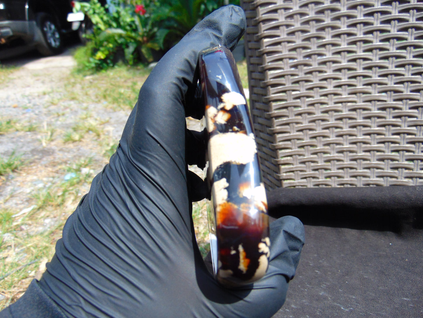 101 gram Slab polished Indonesian Sumatra Cherry Red Amber for Healing 25Y105
