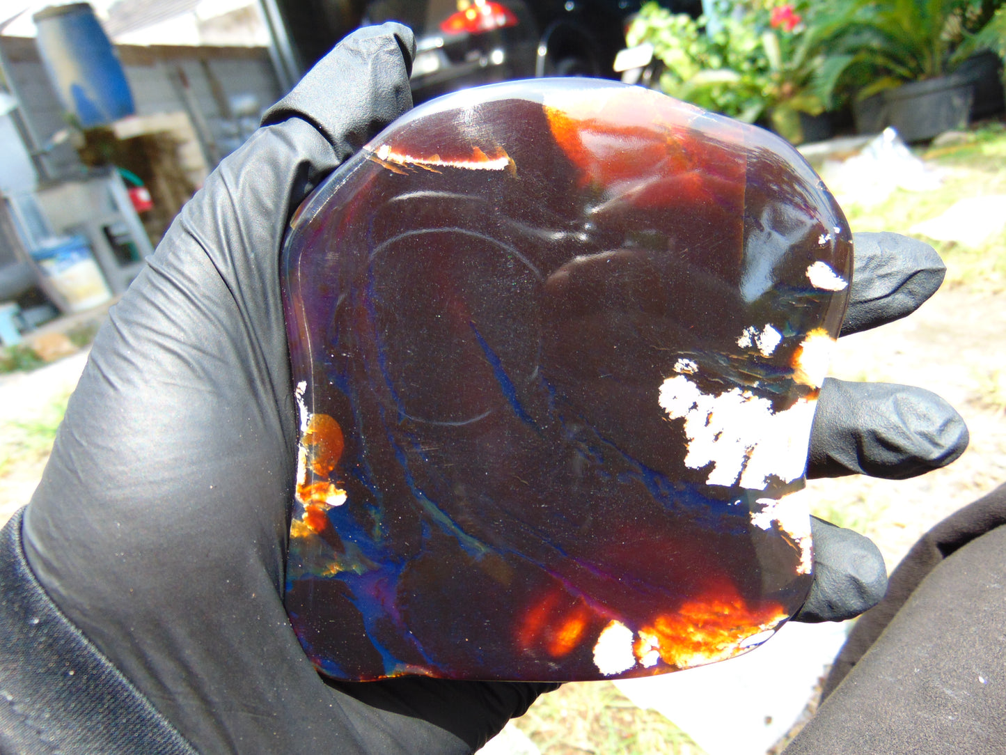 101 gram Slab polished Indonesian Sumatra Cherry Red Amber for Healing 25Y105