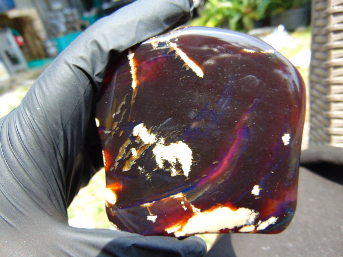 101 gram Slab polished Indonesian Sumatra Cherry Red Amber for Healing 25Y105