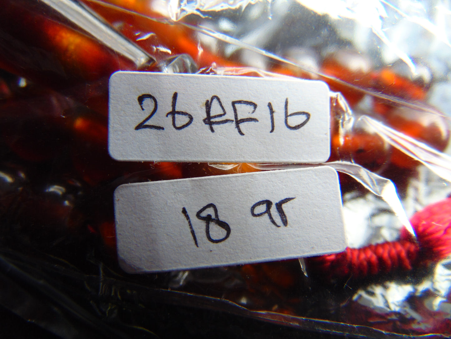 18 gr Hand Tasbih 33+2 Beads 8 mm Indonesian Red Amber for Healing 26RF16
