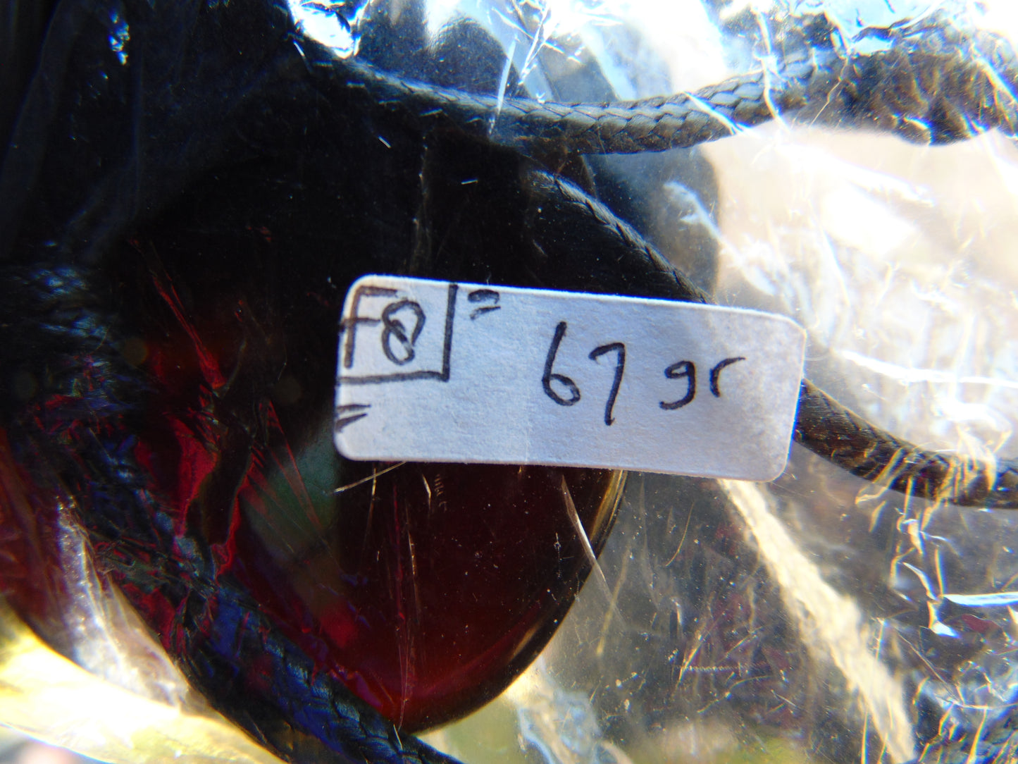 18 gr Pendant Indonesian Purple Blue Amber for Healing F8