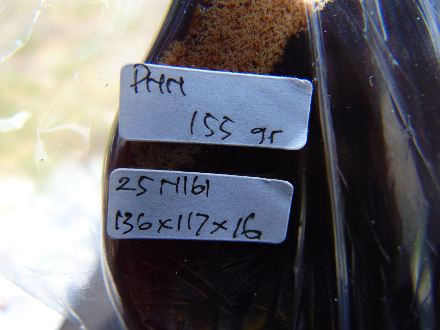 117 gram Slab polished Indonesian Sumatra Cherry Red Amber for Healing 25N161