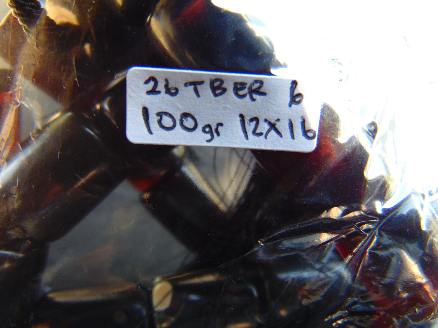 100 gr Komboloi Rosary 35 Beads Indonesian Black Blue Amber for Healing 26TBER6
