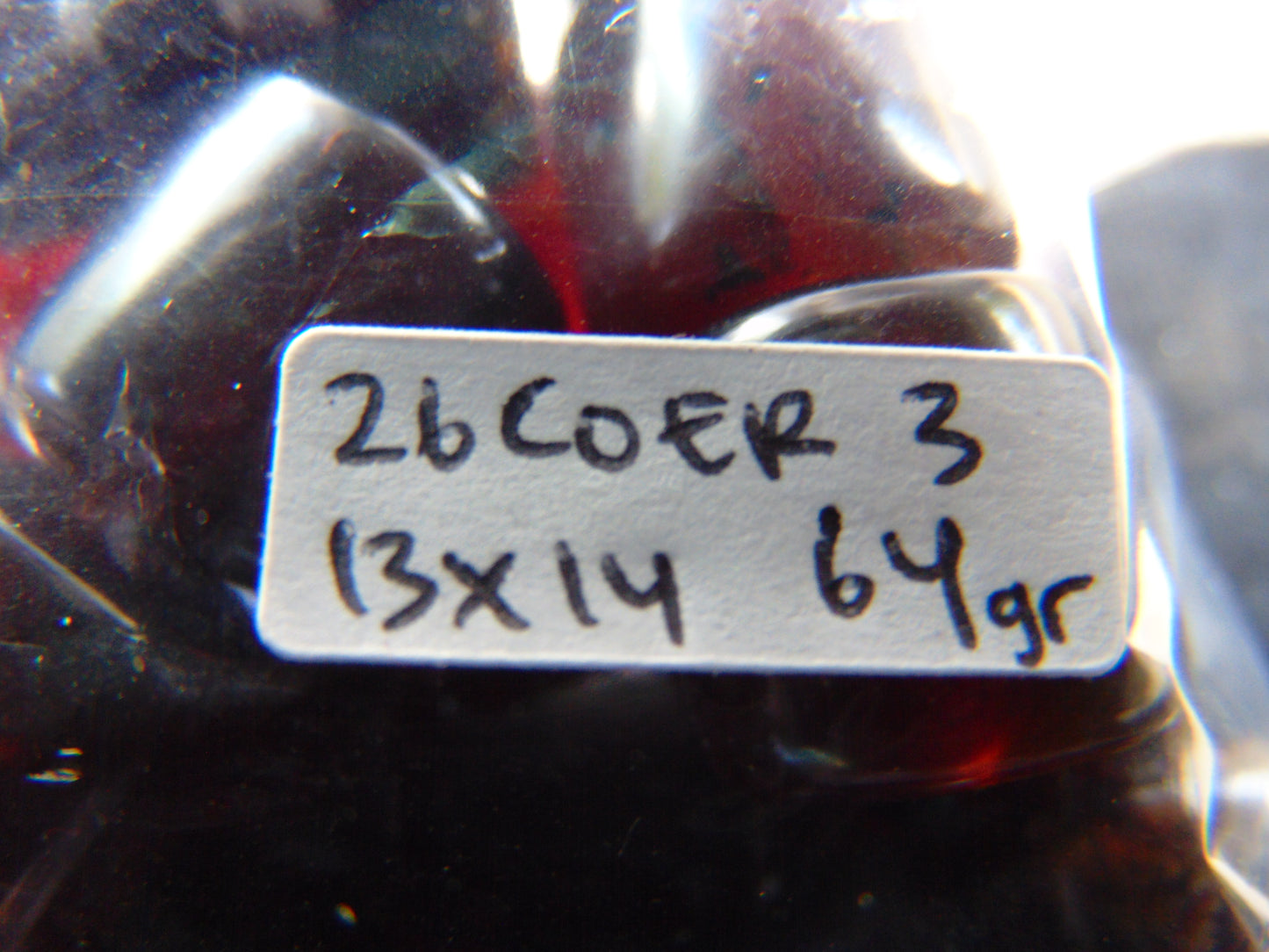 64 gr Komboloi Rosary 23 Beads Indonesian Cherry Red Amber for Healing 26COER3