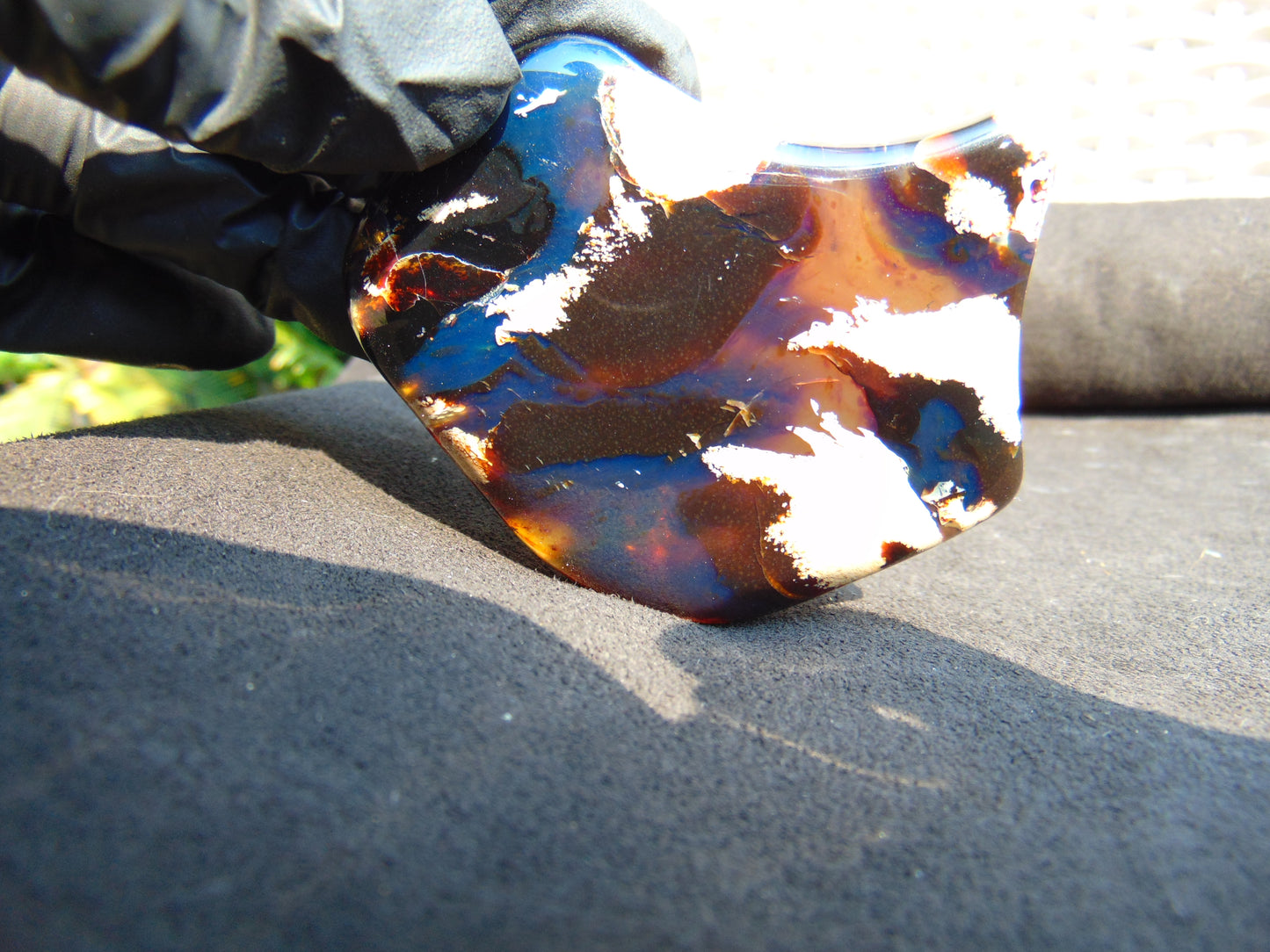 40 gram Slab polished Indonesian Blue Amber for Healing 25N155