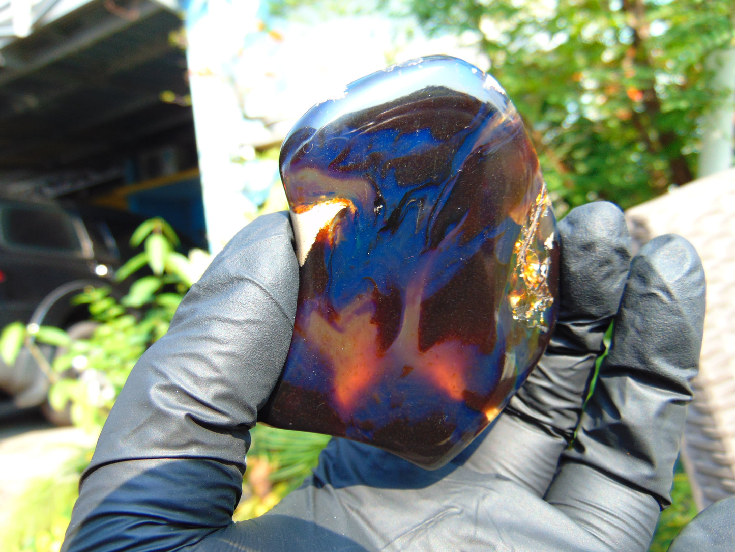 40 gram Slab polished Indonesian Blue Amber for Healing 25N155