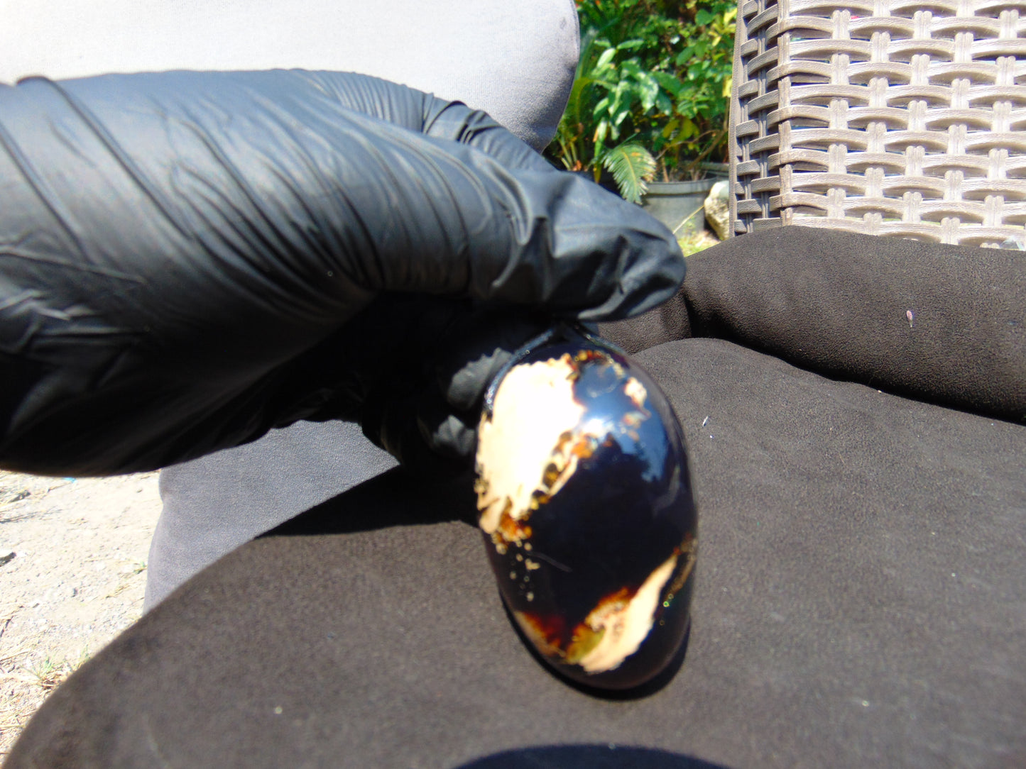 54 gr Pendant Indonesian Blue Amber for Healing 25F12