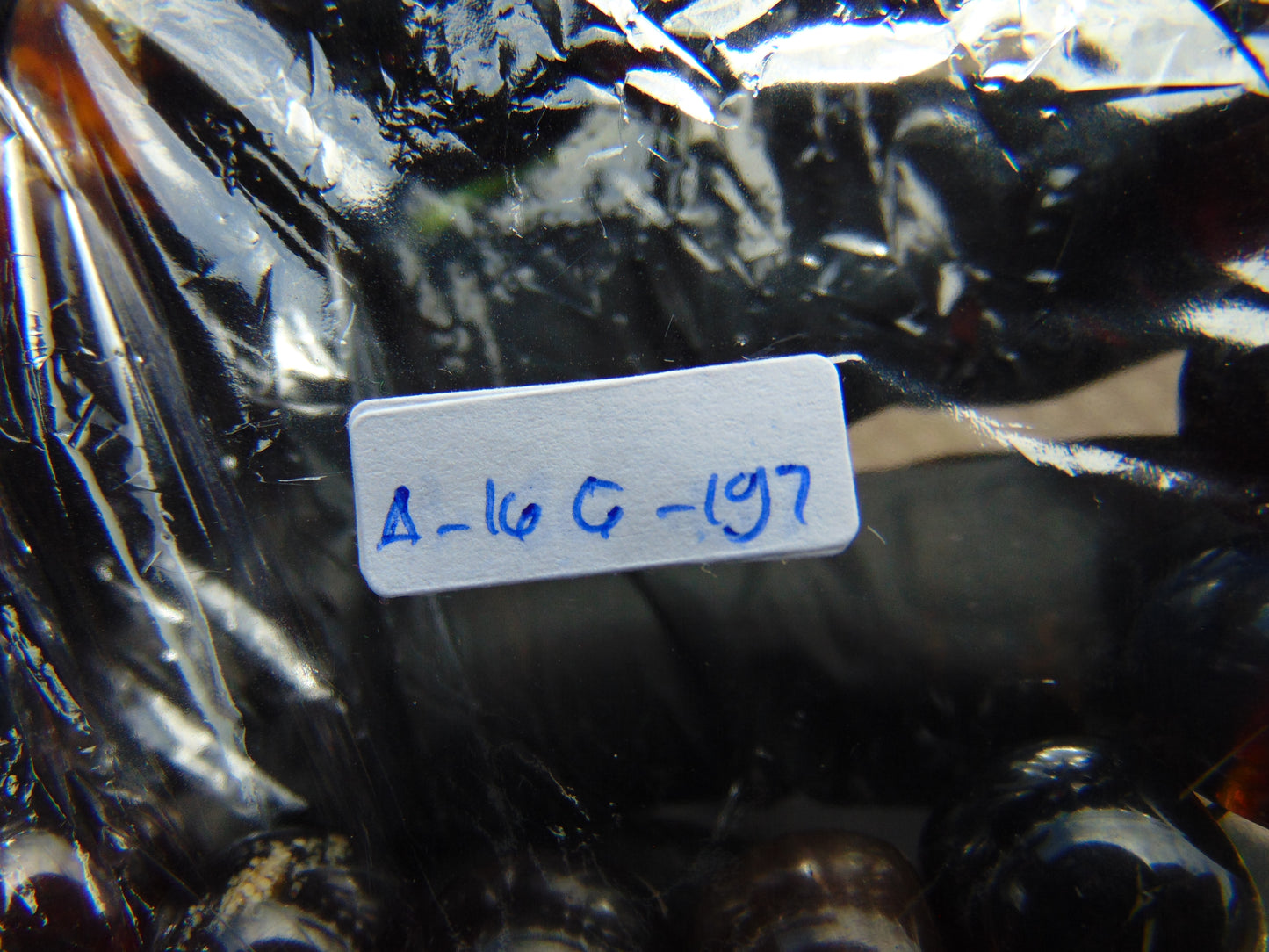 16 Beads Mala Bracelet Indonesian Amber for Healing A16G197