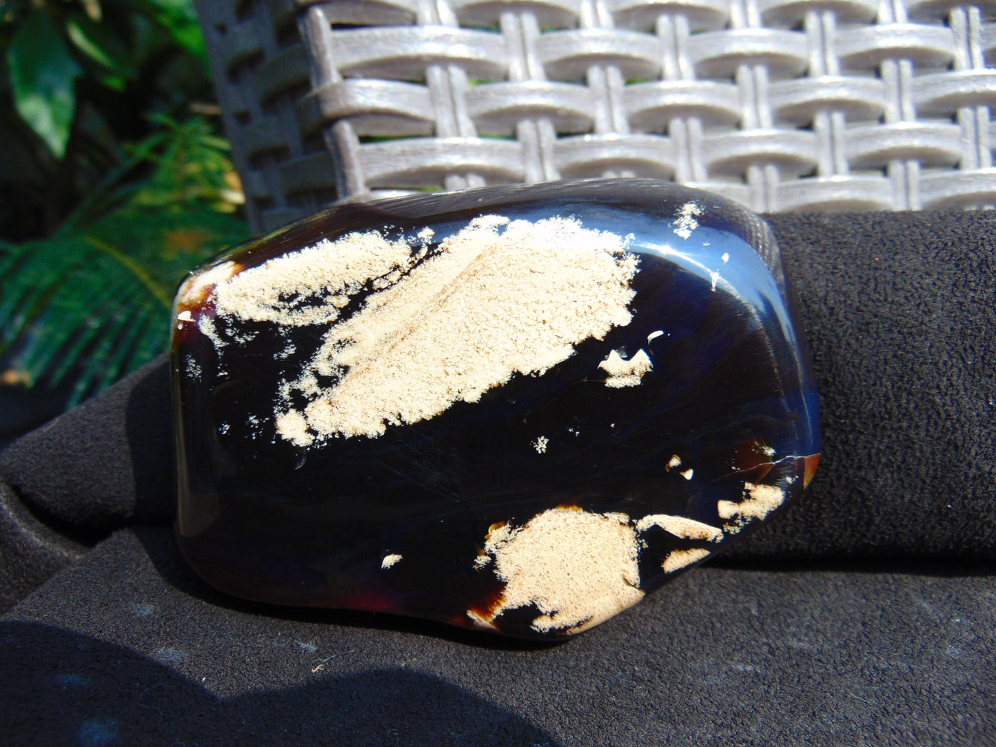 71 gram Slab polished Indonesian Sumatra Cherry Red Amber for Healing 25Y116