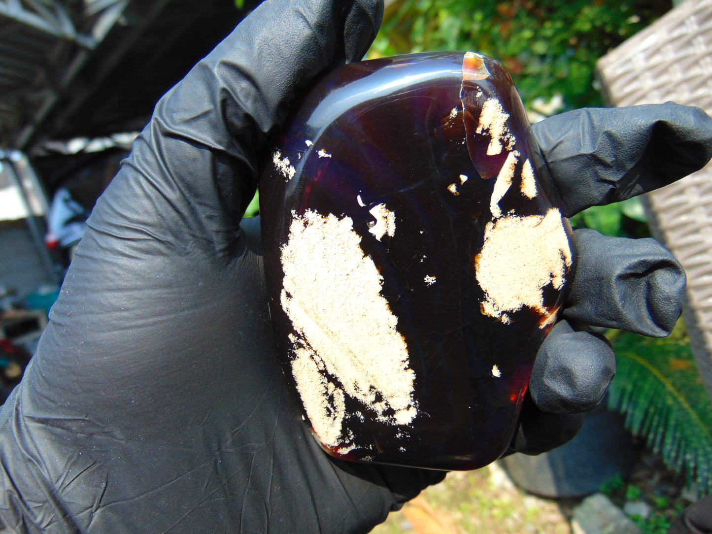 71 gram Slab polished Indonesian Sumatra Cherry Red Amber for Healing 25Y116