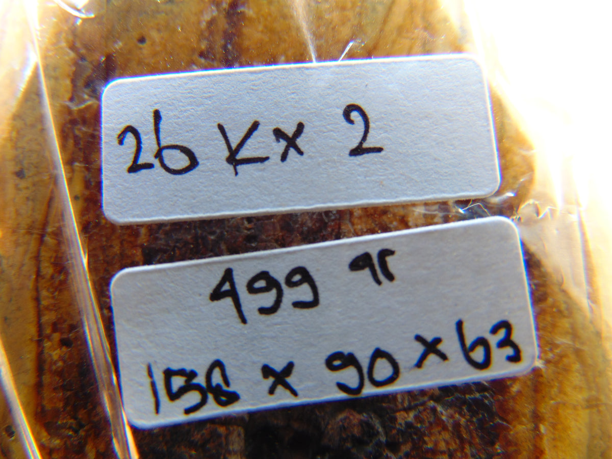 499 gram Polished Indonesia Yellow Aromatic Amber for Healing 26KX2