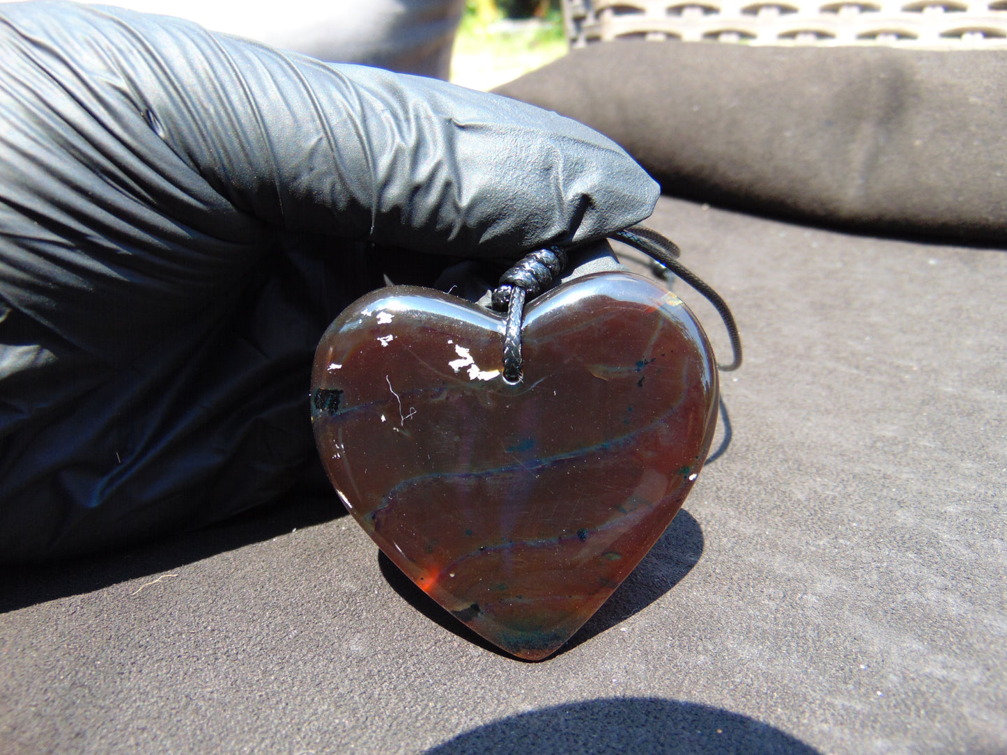 23 gr Heart Pendant Indonesian Amber for Healing PDN702