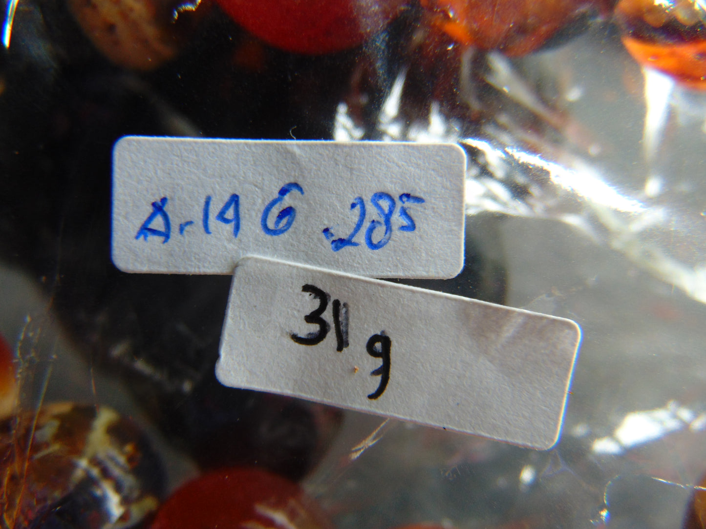 31 gram 14 Beads Mala Bracelet Indonesian White Amber for Healing A14G285