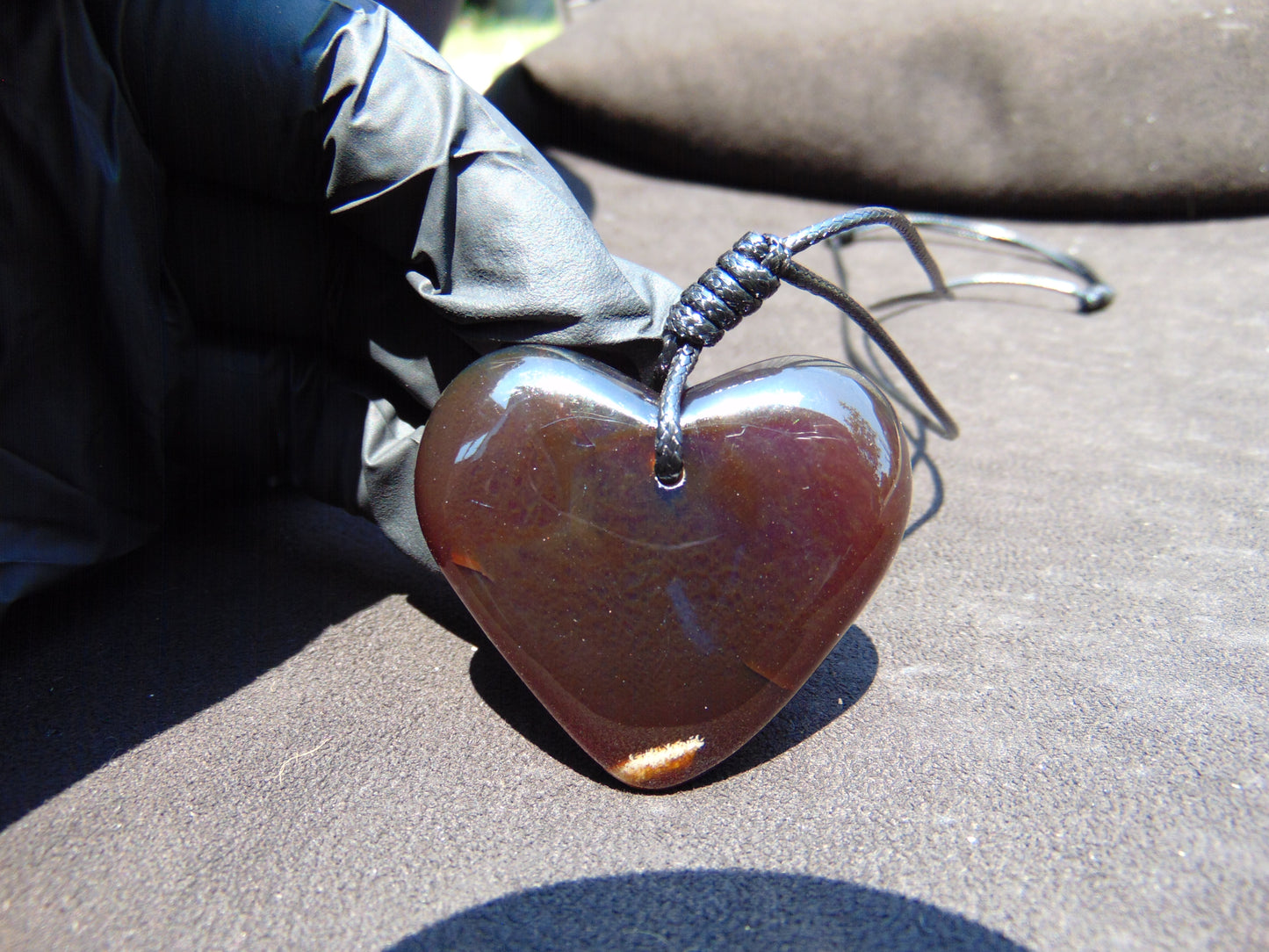19 gr Heart Pendant Indonesian cherry red Amber for Healing PDAIK103