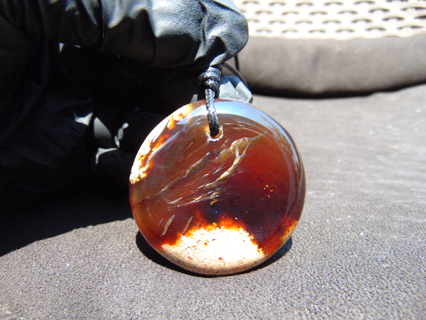 17 gr Chip Pendant Indonesian Amber for Healing AJ60