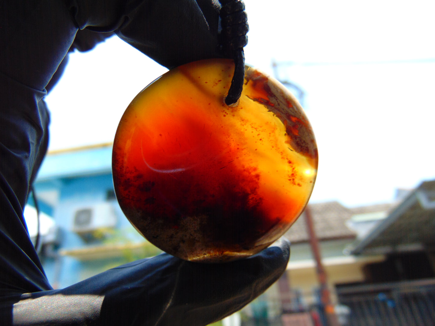 17 gr Chip Pendant Indonesian Amber for Healing AJ60